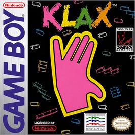 Box cover for Klax on the Nintendo Game Boy.