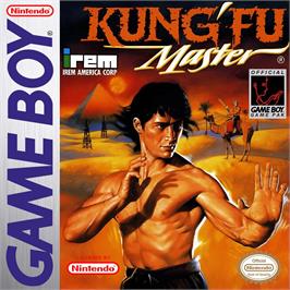 Box cover for Kung-fu Master on the Nintendo Game Boy.