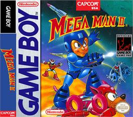 Box cover for Mega Man 2 on the Nintendo Game Boy.
