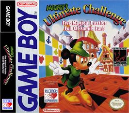 Box cover for Mickey's Ultimate Challenge on the Nintendo Game Boy.