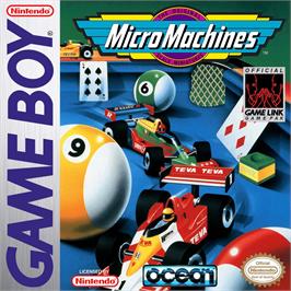 Box cover for Micro Machines on the Nintendo Game Boy.