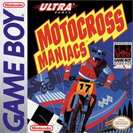 Box cover for Motocross Maniacs on the Nintendo Game Boy.