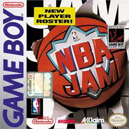 Box cover for Nba Jam on the Nintendo Game Boy.