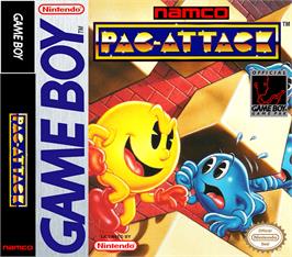 Box cover for Pac-Attack on the Nintendo Game Boy.