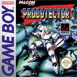 Box cover for Probotector on the Nintendo Game Boy.