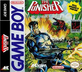 Box cover for Punisher: Ultimate Payback on the Nintendo Game Boy.