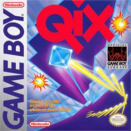 Box cover for QIX on the Nintendo Game Boy.