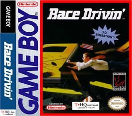 Box cover for Race Drivin' on the Nintendo Game Boy.