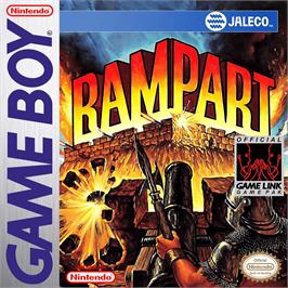 Box cover for Rampart on the Nintendo Game Boy.