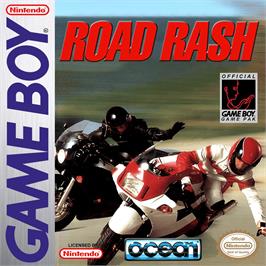 Box cover for Road Rash on the Nintendo Game Boy.