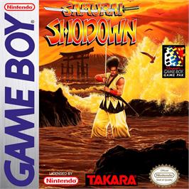 Box cover for Samurai Shodown on the Nintendo Game Boy.