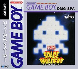 Box cover for Space Invaders on the Nintendo Game Boy.