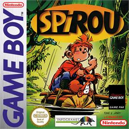 Box cover for Spirou on the Nintendo Game Boy.