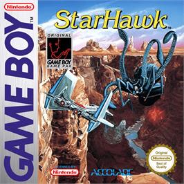 Box cover for Star Hawk on the Nintendo Game Boy.