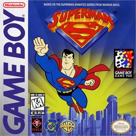 Box cover for Superman on the Nintendo Game Boy.
