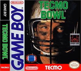 Box cover for Tecmo Bowl on the Nintendo Game Boy.