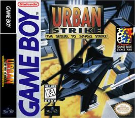 Box cover for Urban Strike on the Nintendo Game Boy.