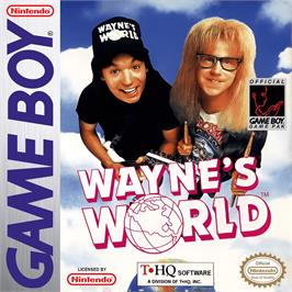 Box cover for Wayne's World on the Nintendo Game Boy.
