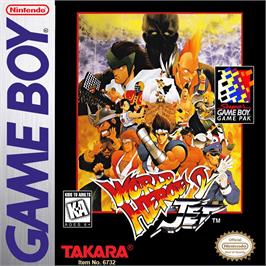 Box cover for World Heroes 2 Jet on the Nintendo Game Boy.
