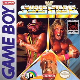 Box cover for Wwf Superstars on the Nintendo Game Boy.