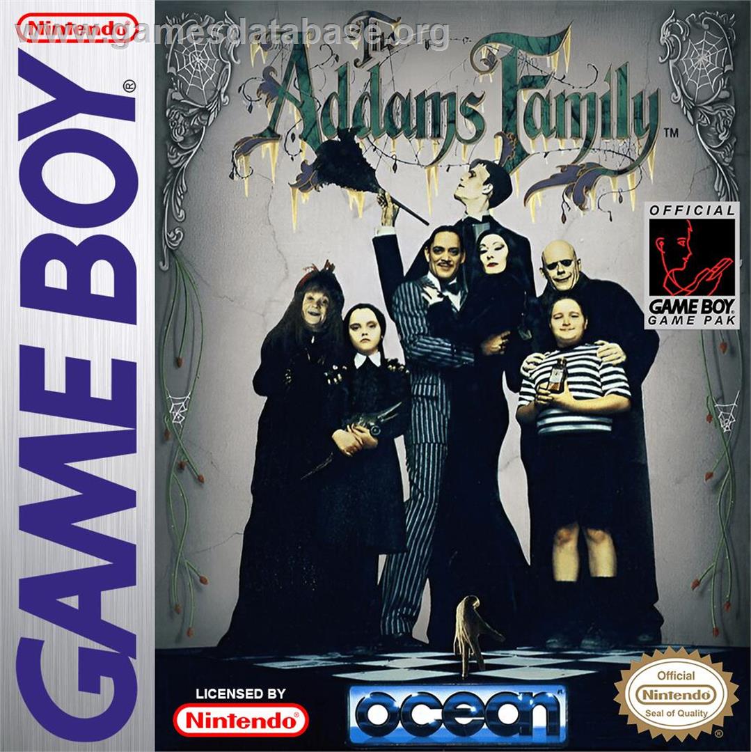 Addams Family, The - Nintendo Game Boy - Artwork - Box
