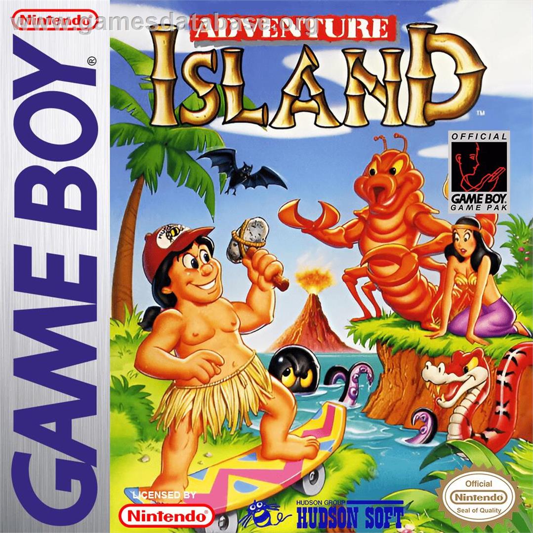 Adventure Island - Nintendo Game Boy - Artwork - Box