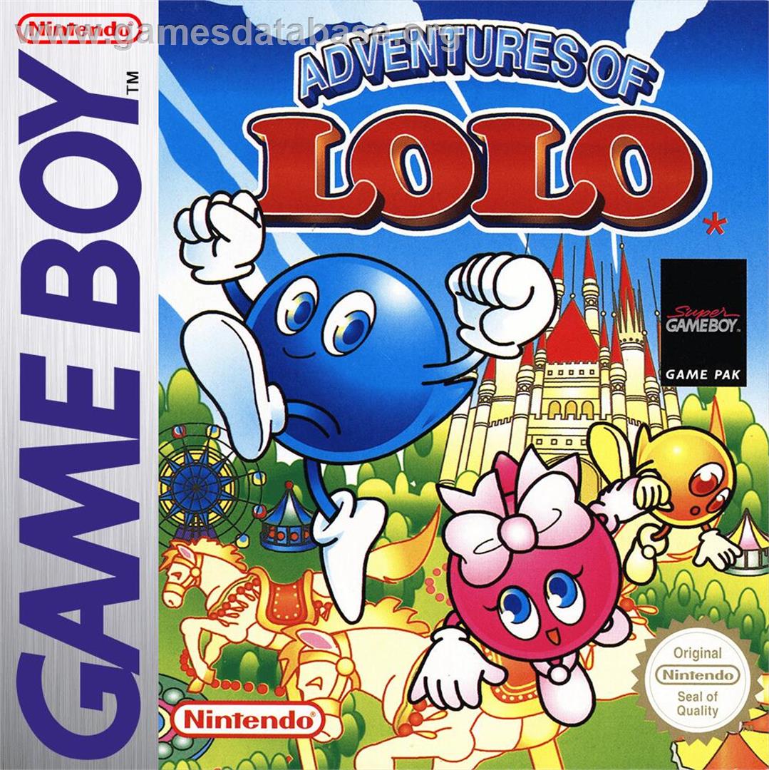 Adventures Of Lolo - Nintendo Game Boy - Artwork - Box