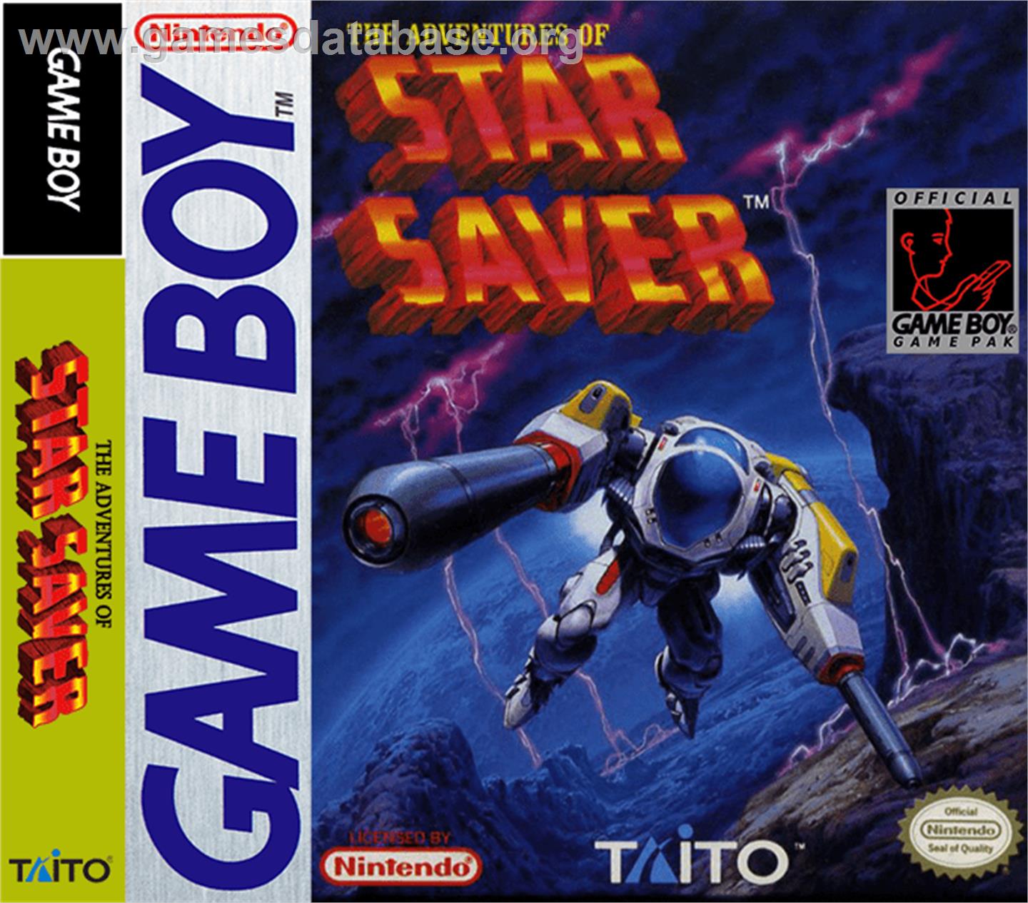 Adventures of Star Saver - Nintendo Game Boy - Artwork - Box