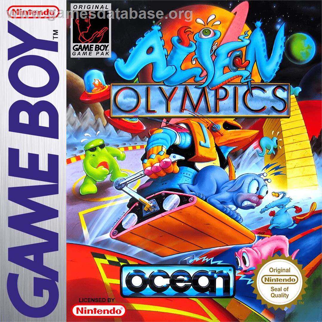 Alien Olympics - Nintendo Game Boy - Artwork - Box