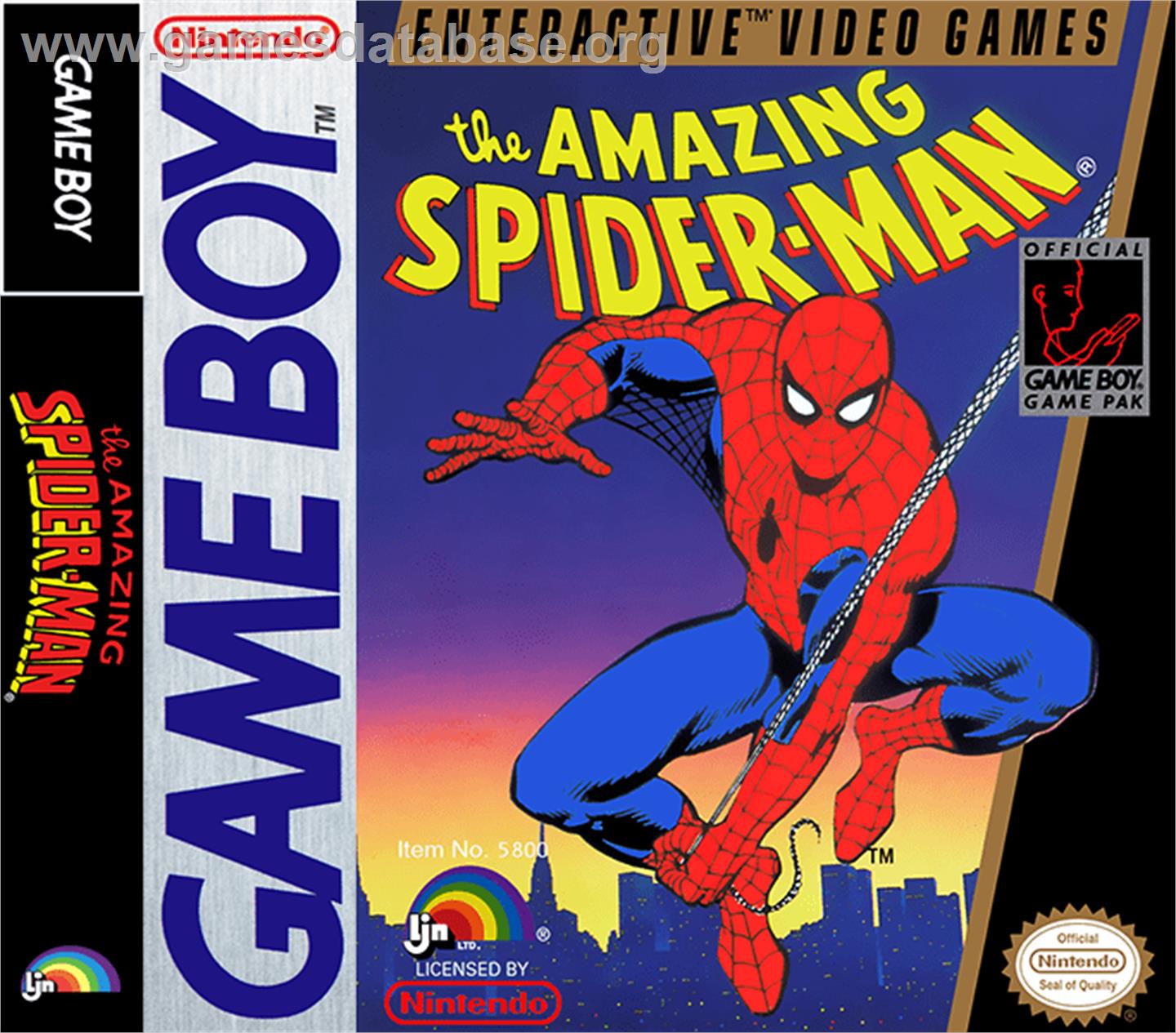 Amazing Spider-Man - Nintendo Game Boy - Artwork - Box