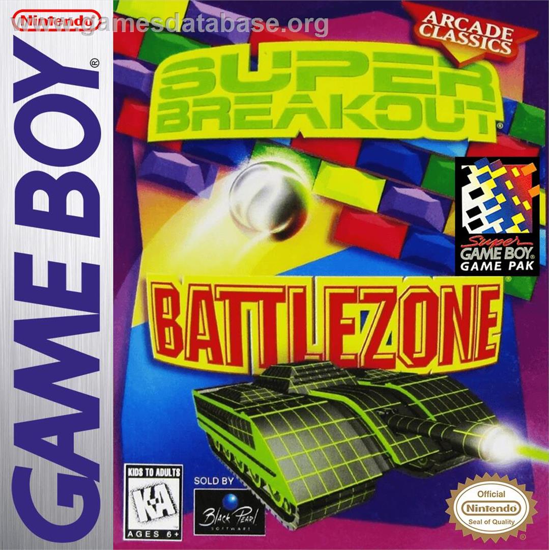 Arcade Classics - Battlezone And Super Breakout - Nintendo Game Boy - Artwork - Box