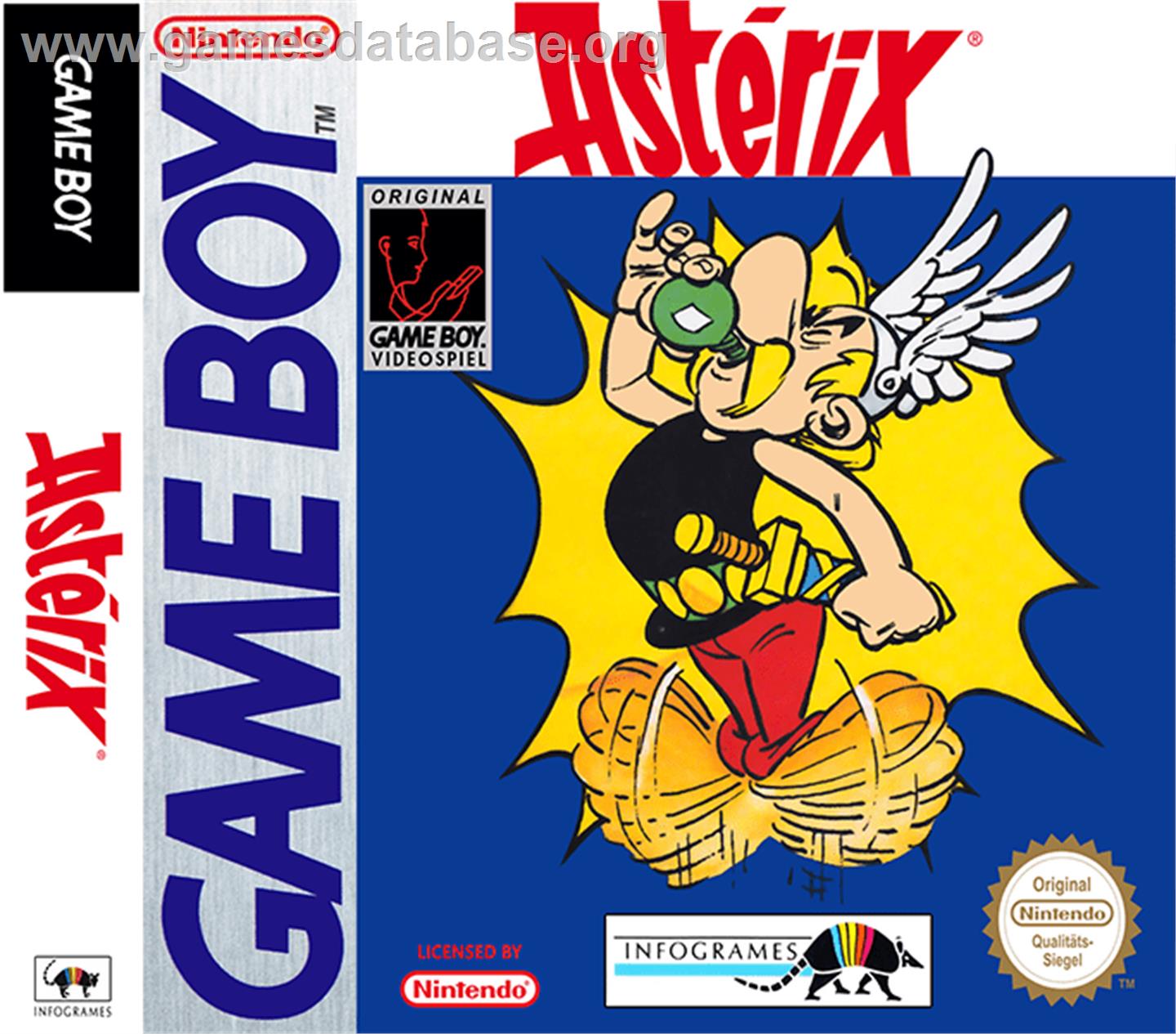 Asterix - Nintendo Game Boy - Artwork - Box
