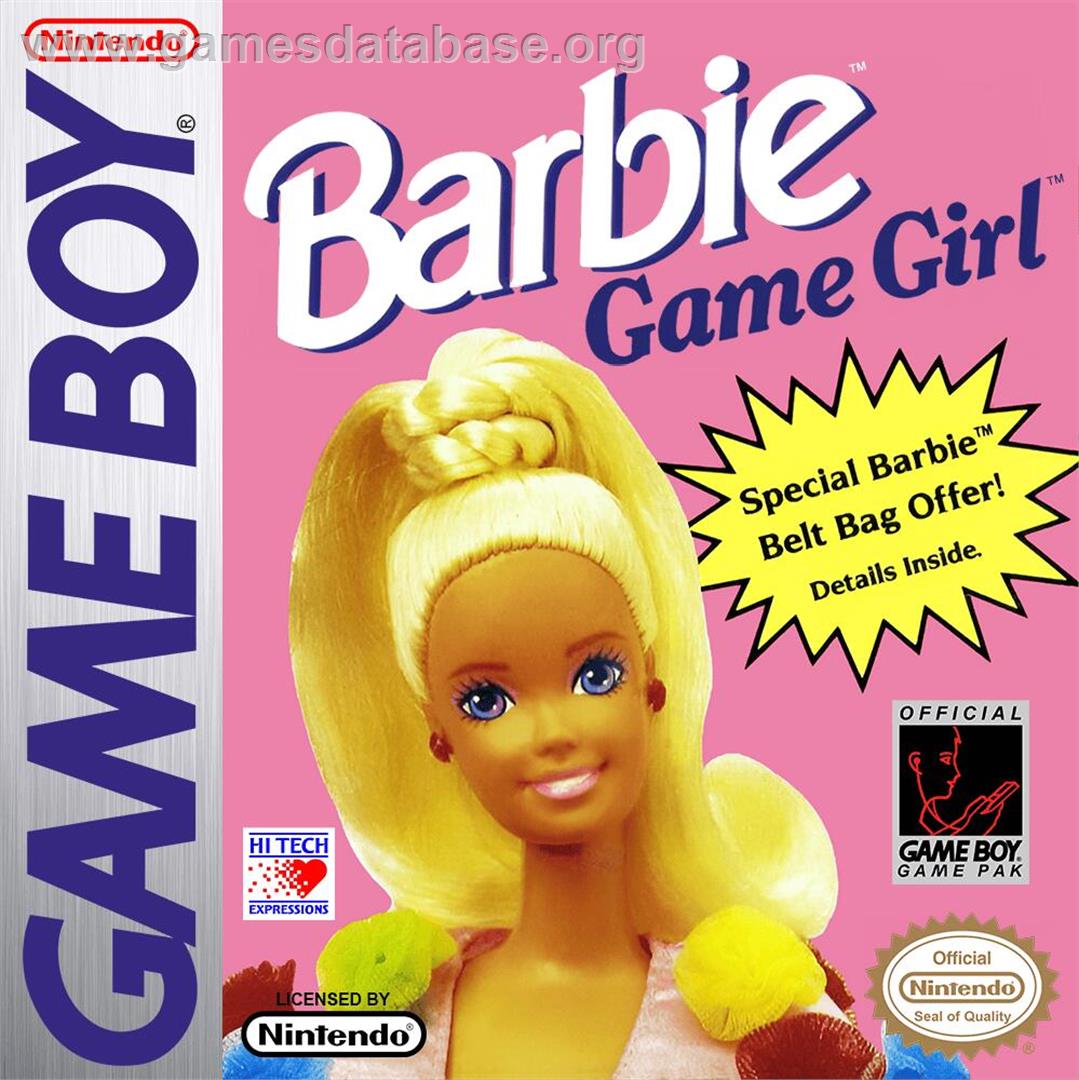 Barbie - Game Girl - Nintendo Game Boy - Artwork - Box
