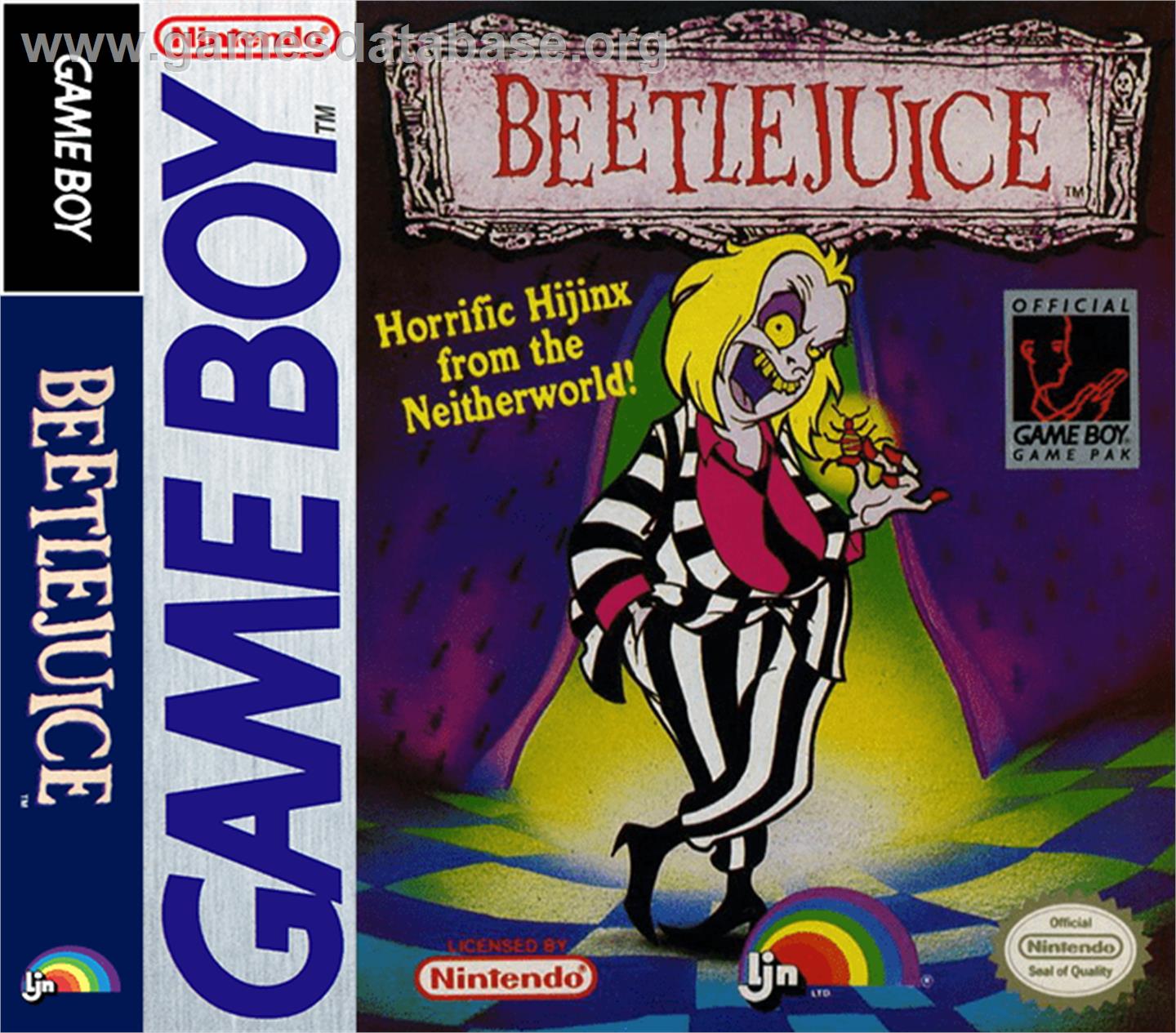 Beetlejuice - Nintendo Game Boy - Artwork - Box