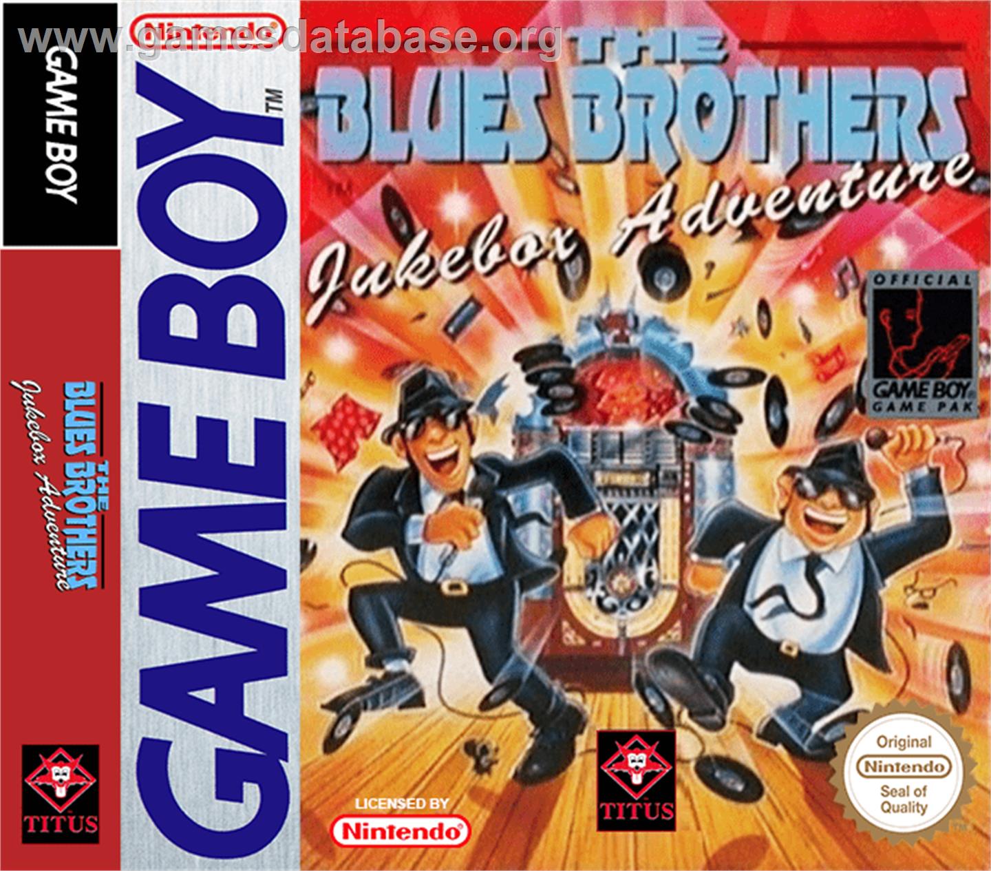Blues Brothers: Jukebox Adventure - Nintendo Game Boy - Artwork - Box