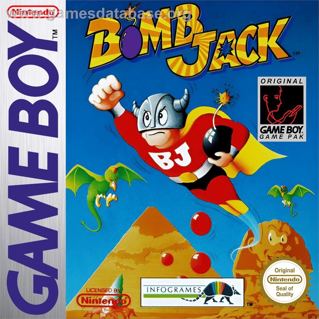 Bomb Jack - Nintendo Game Boy - Artwork - Box