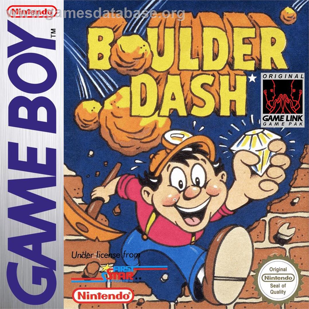 Boulder Dash - Nintendo Game Boy - Artwork - Box