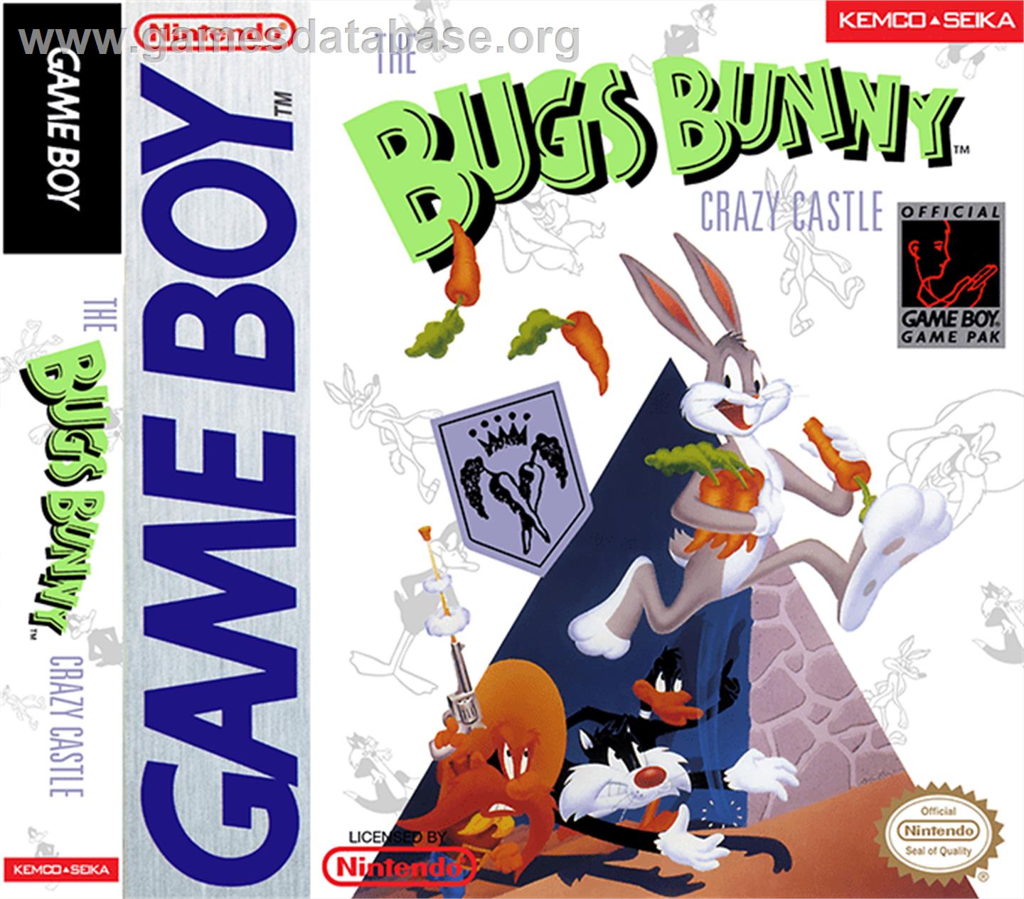 Bugs Bunny: Crazy Castle - Nintendo Game Boy - Artwork - Box