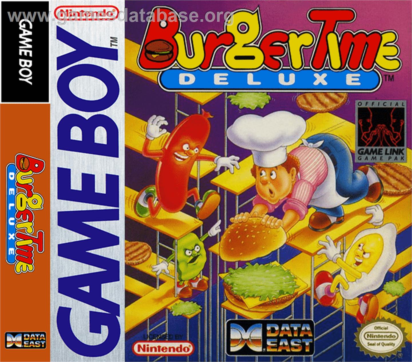 BurgerTime Deluxe - Nintendo Game Boy - Artwork - Box