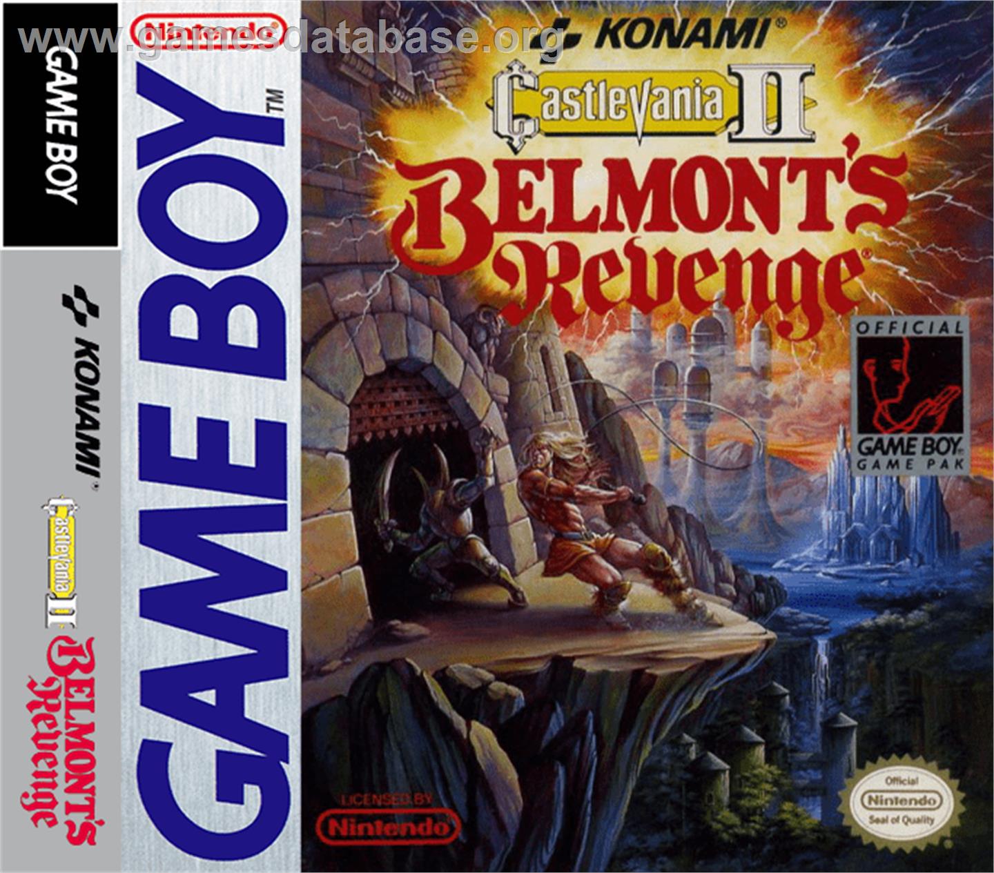 Castlevania II: Belmont's Revenge - Nintendo Game Boy - Artwork - Box