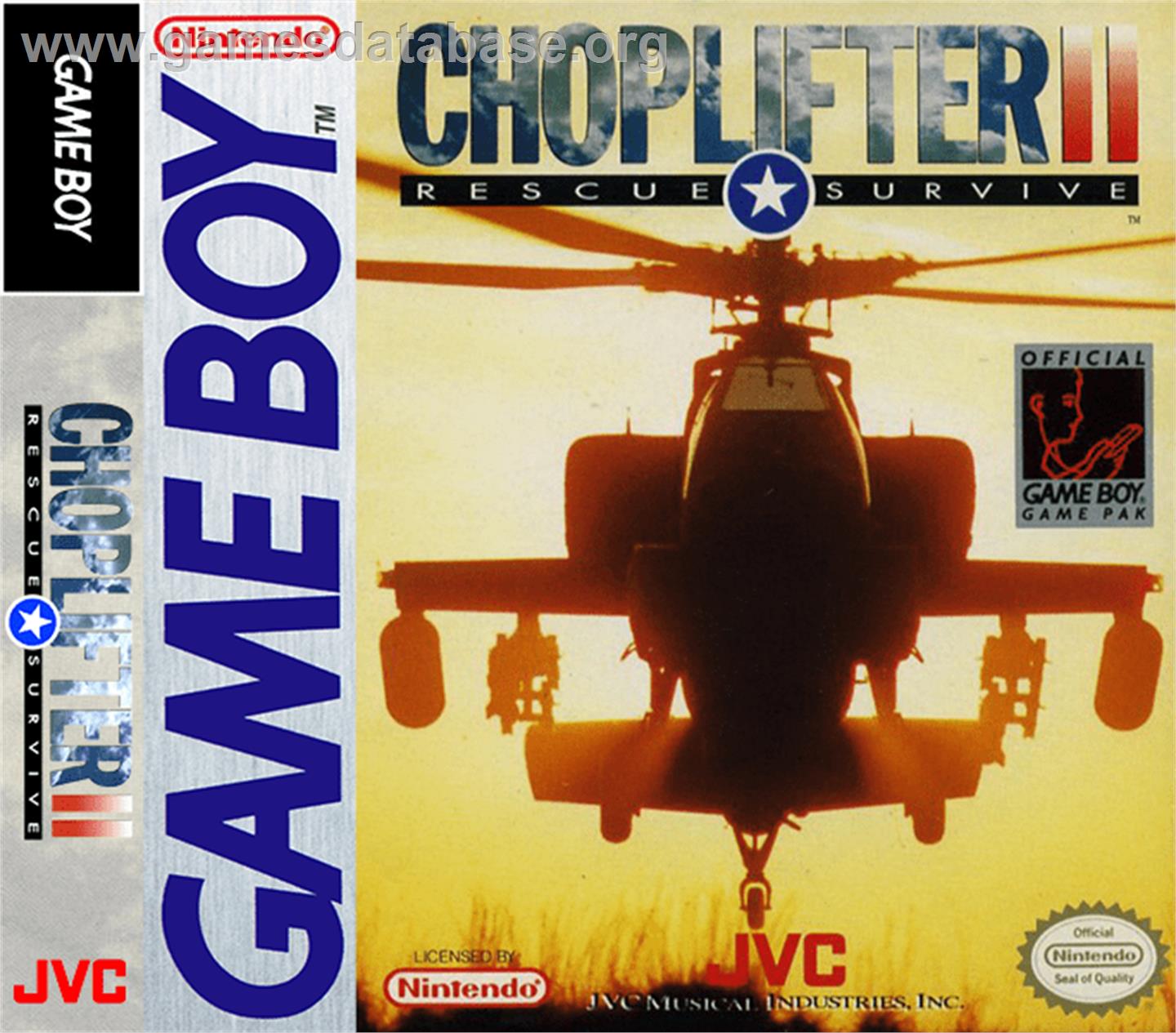 Choplifter 2 - Nintendo Game Boy - Artwork - Box