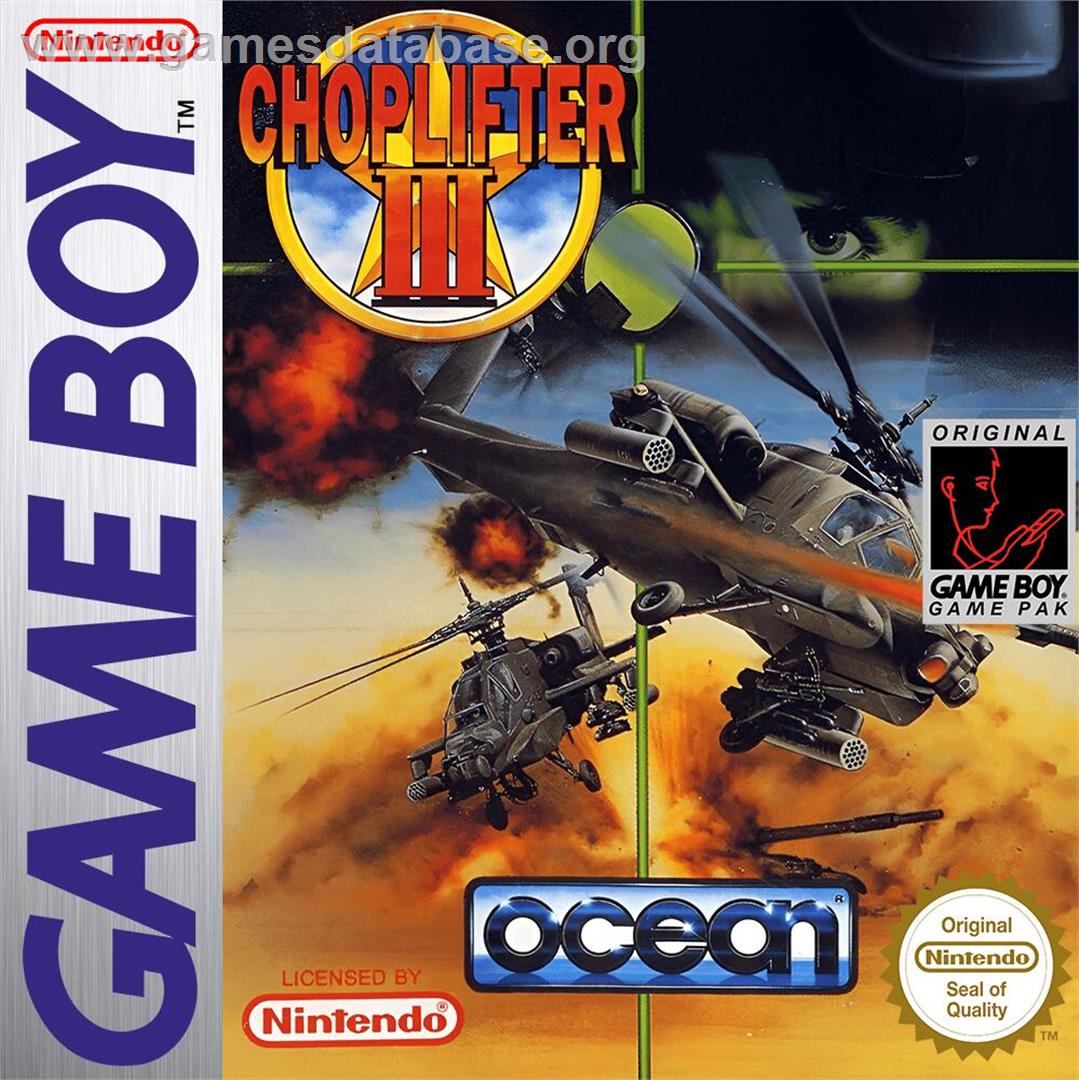 Choplifter 3 - Nintendo Game Boy - Artwork - Box