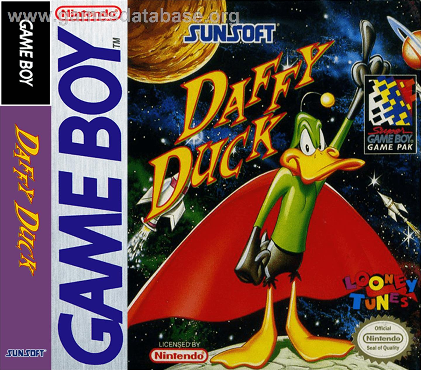 Daffy Duck: The Marvin Missions - Nintendo Game Boy - Artwork - Box
