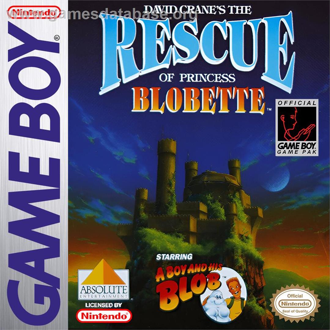 David Crane's The Rescue Of Princess Blobette - Nintendo Game Boy - Artwork - Box