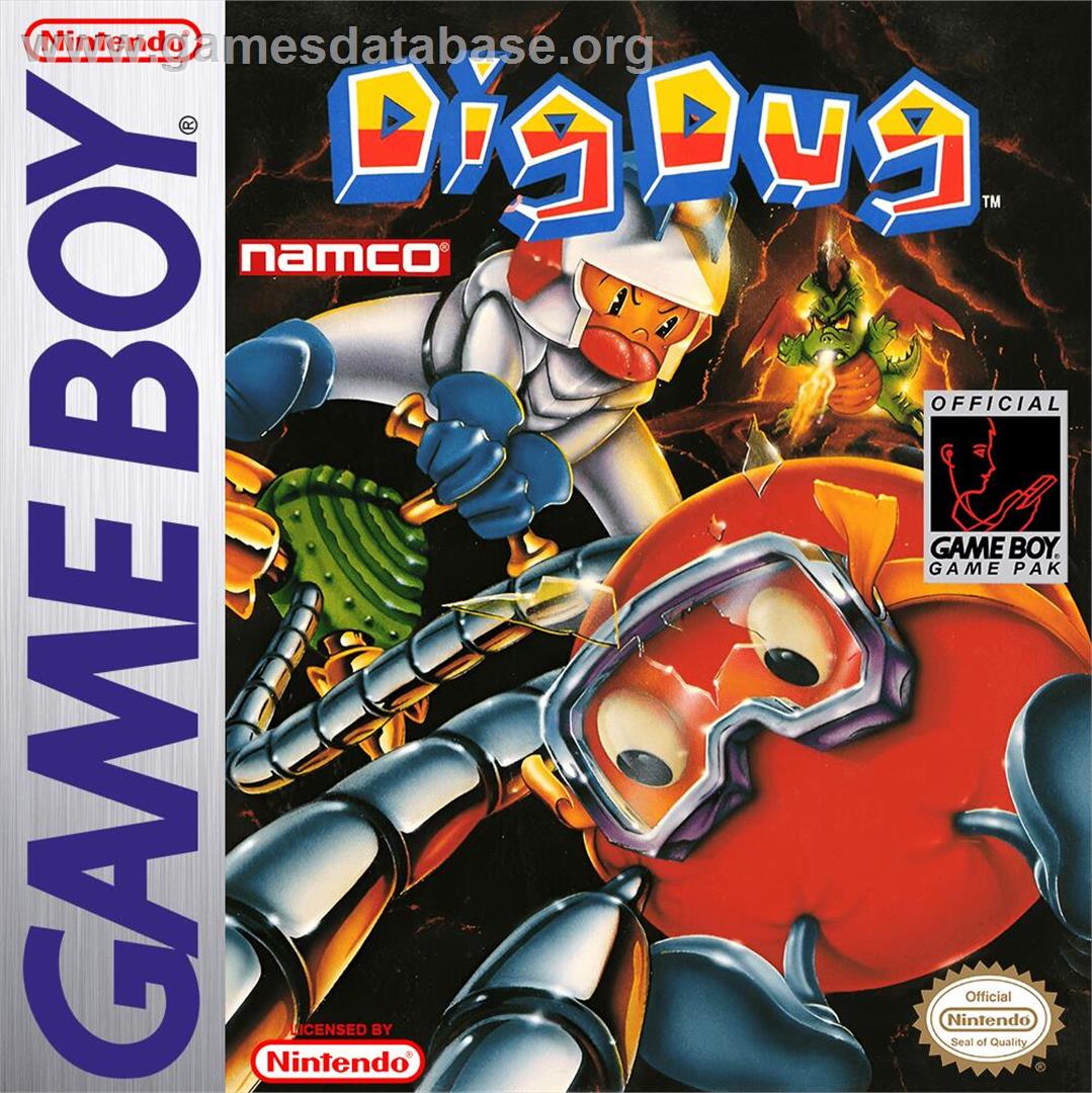 Dig Dug - Nintendo Game Boy - Artwork - Box