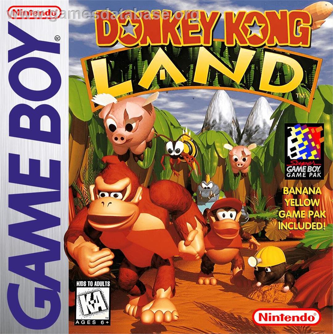 Donkey Kong Land - Nintendo Game Boy - Artwork - Box