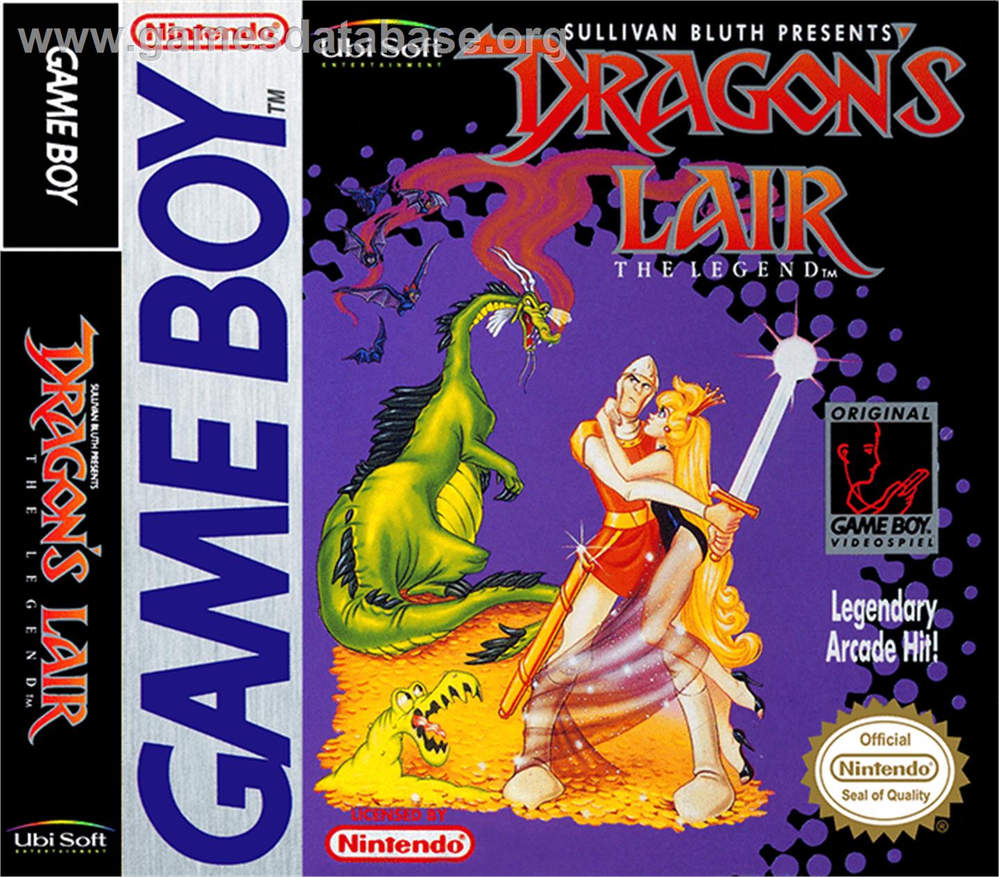 Dragon's Lair - The Legend - Nintendo Game Boy - Artwork - Box