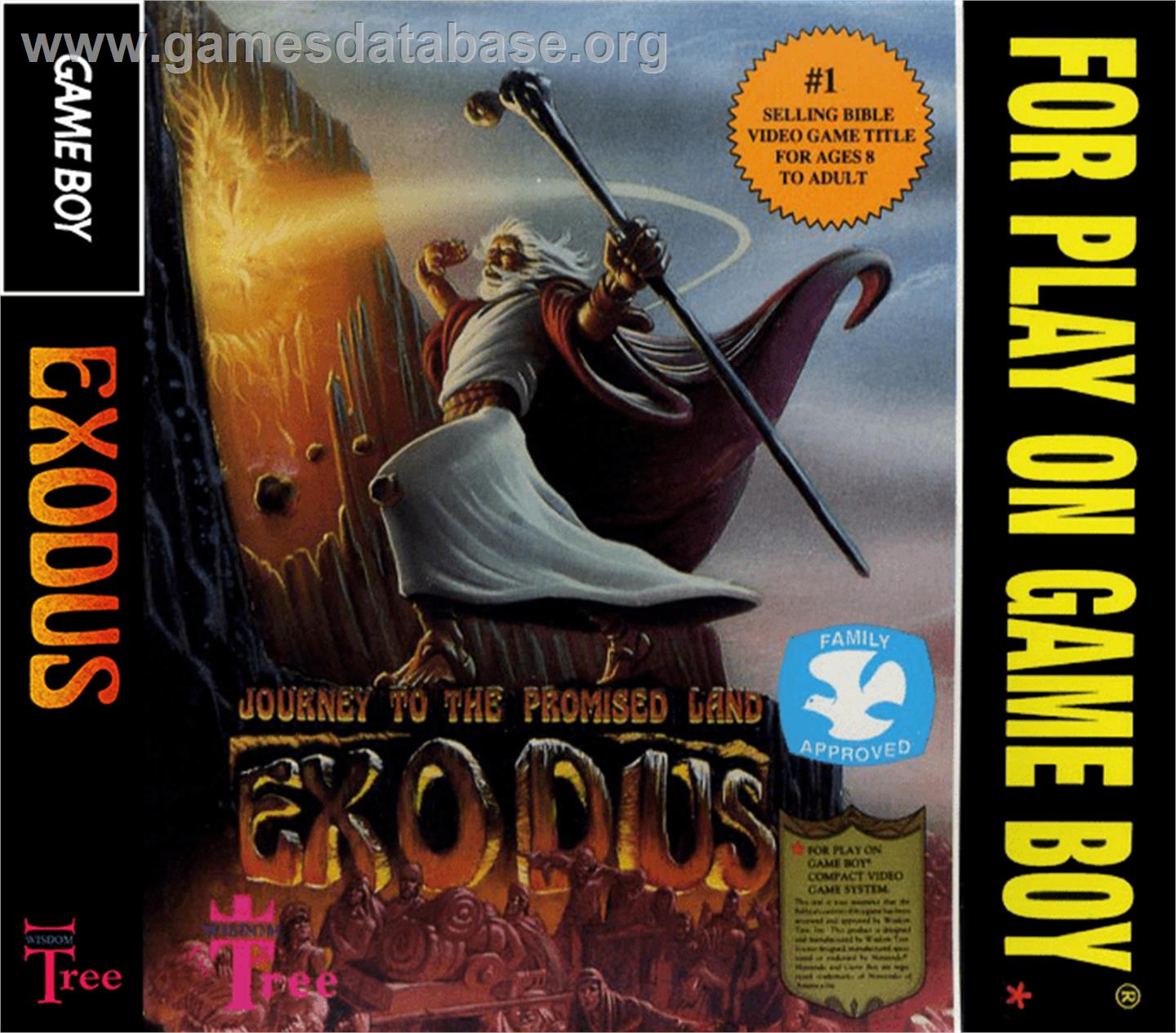 Exodus: Journey to the Promised Land - Nintendo Game Boy - Artwork - Box