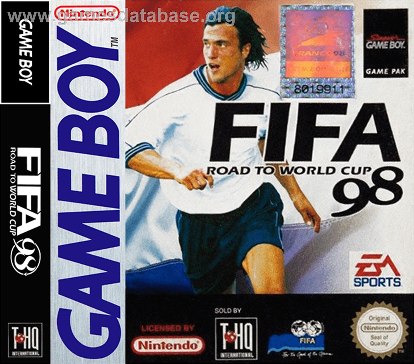 FIFA 98: Road to World Cup - Nintendo Game Boy - Artwork - Box