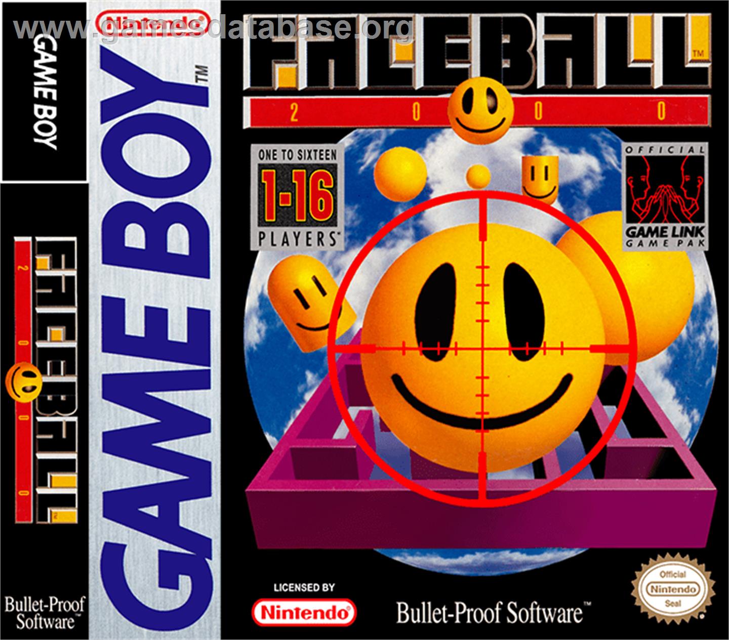 Faceball 2000 - Nintendo Game Boy - Artwork - Box